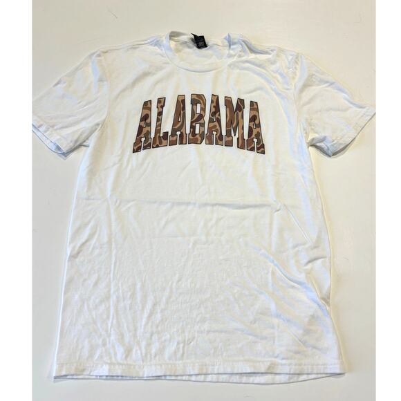Camo Alabama State College White Small Tee - Picture 2 of 4